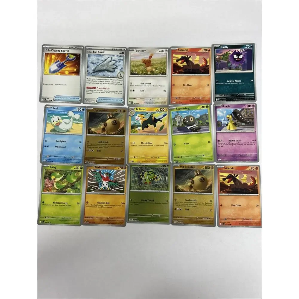 Lot Of 39 Pokemon Common Basic Playing Cards EXC NM